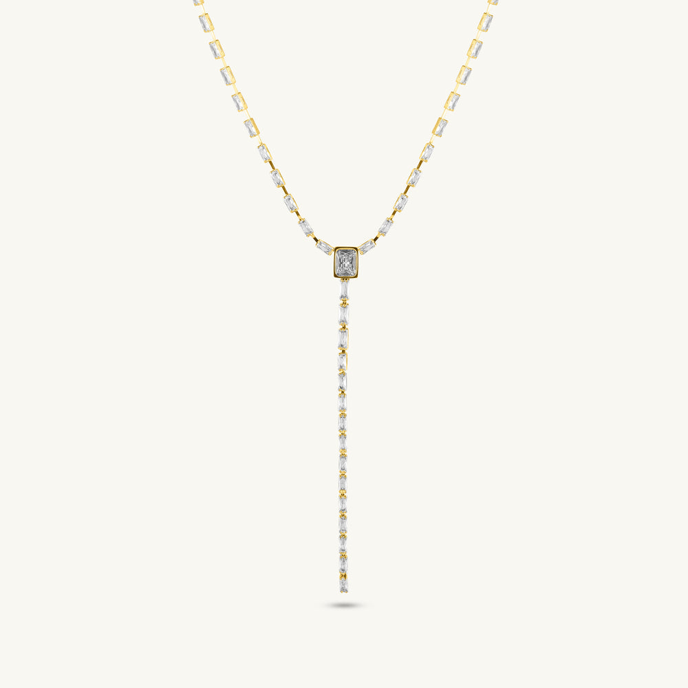 Regal Square Cascade Necklace