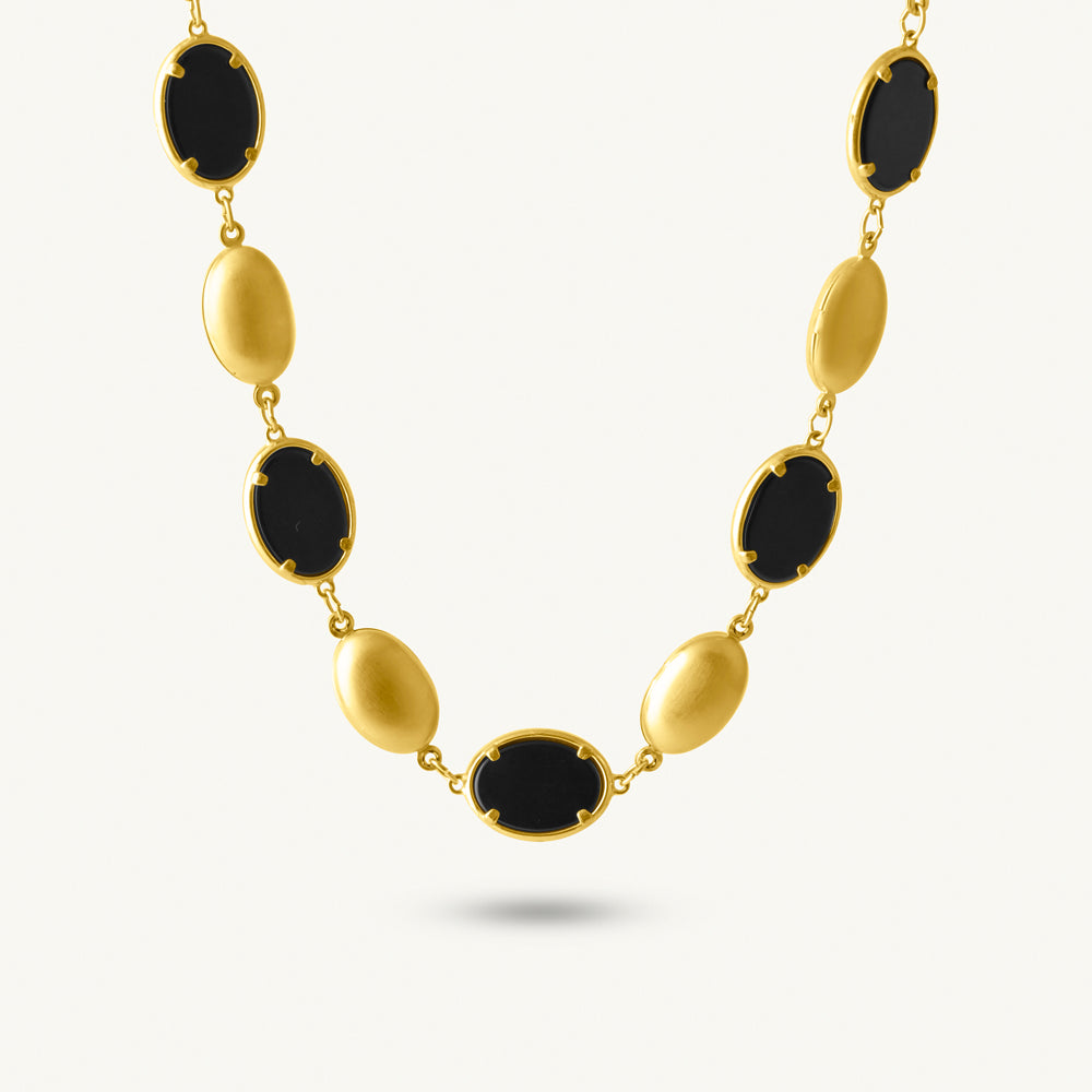 Noir Gleam Gold Bead Chain
