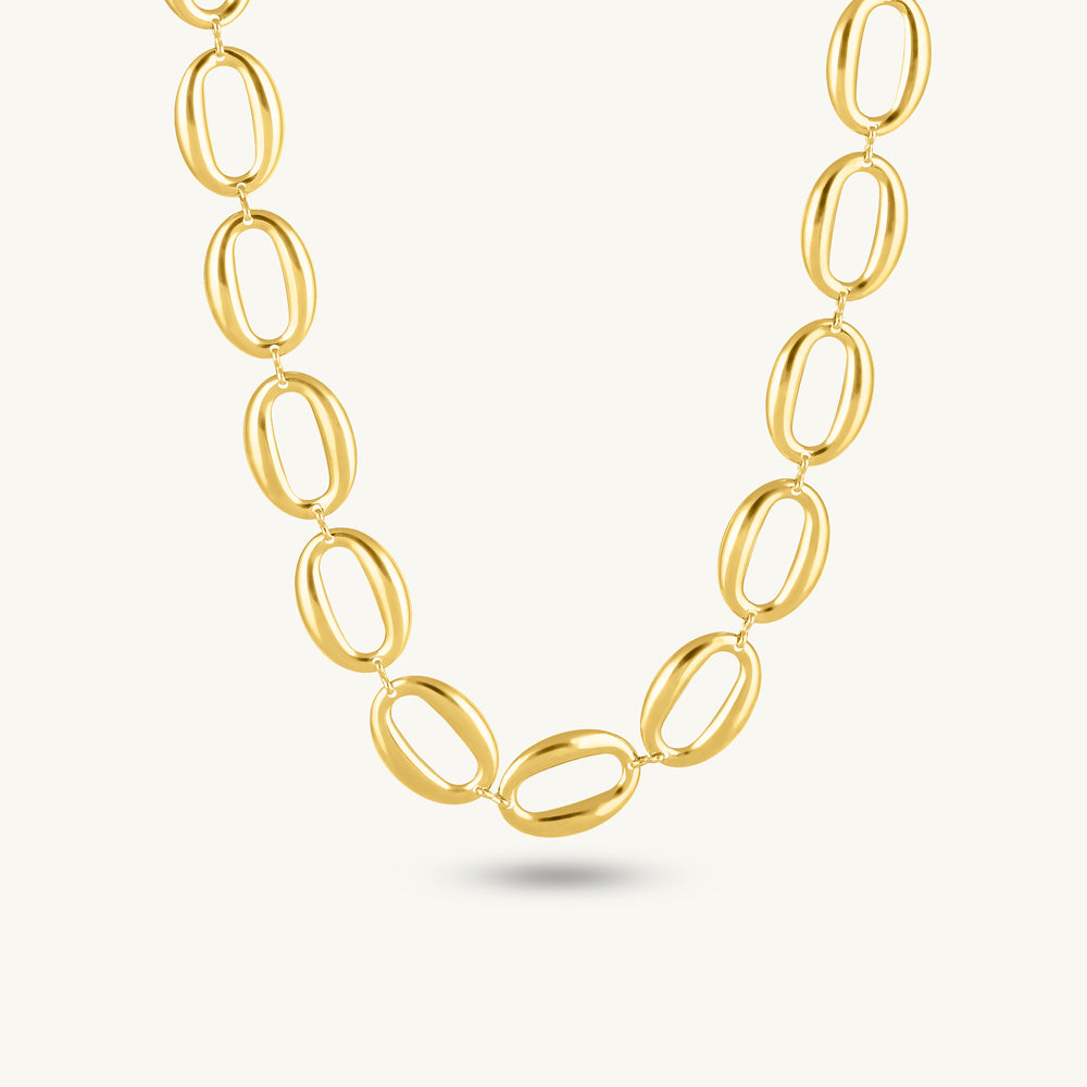 Bold Oval Link Necklace