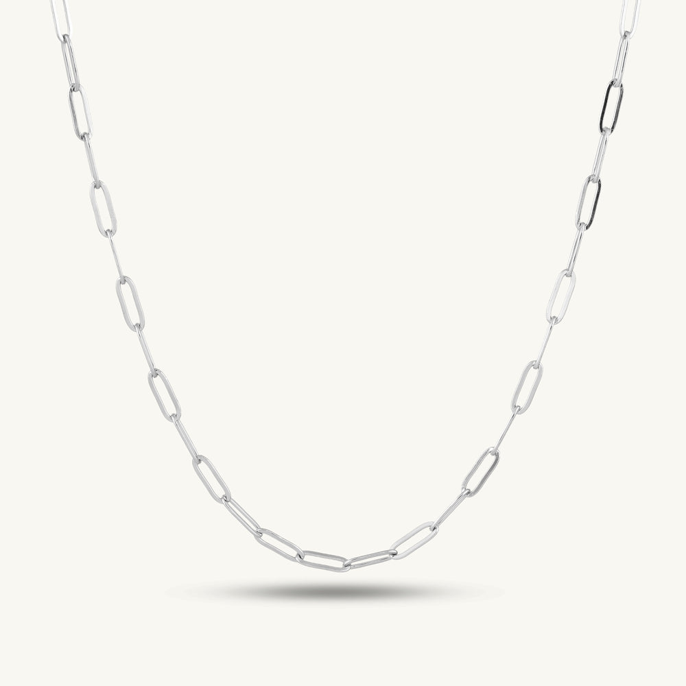 Bold Link Prism Bar Chain Necklace