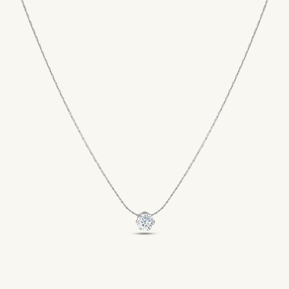 Classic Solitaire Necklace