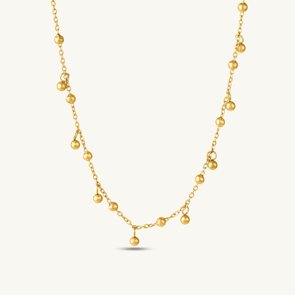 Beaded Charm Chain Necklace