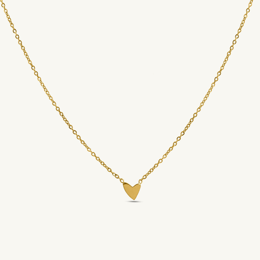 Sleek Mini Heart Pendant Necklace