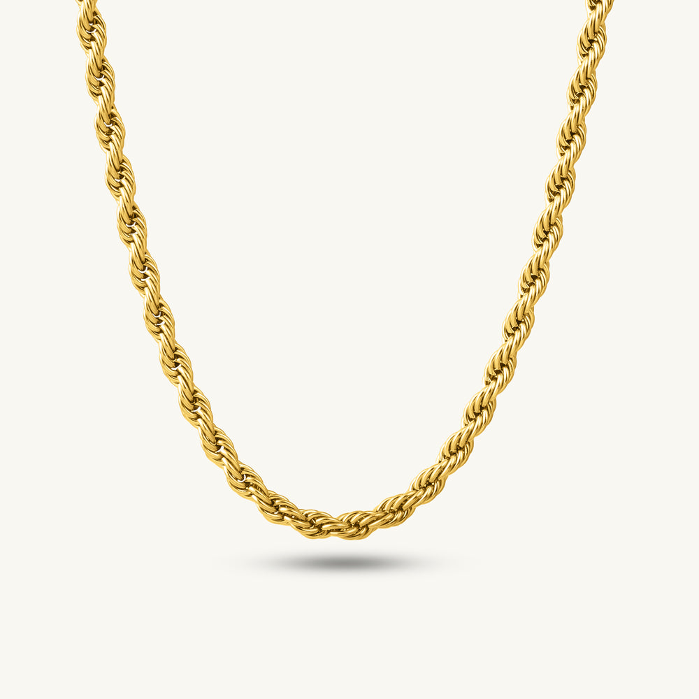 Radiant Twist Rope Chain Necklace
