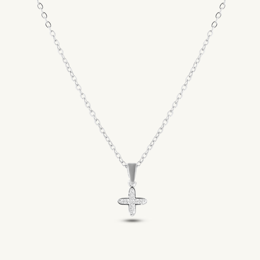 Gleaming Floral Charm Necklace