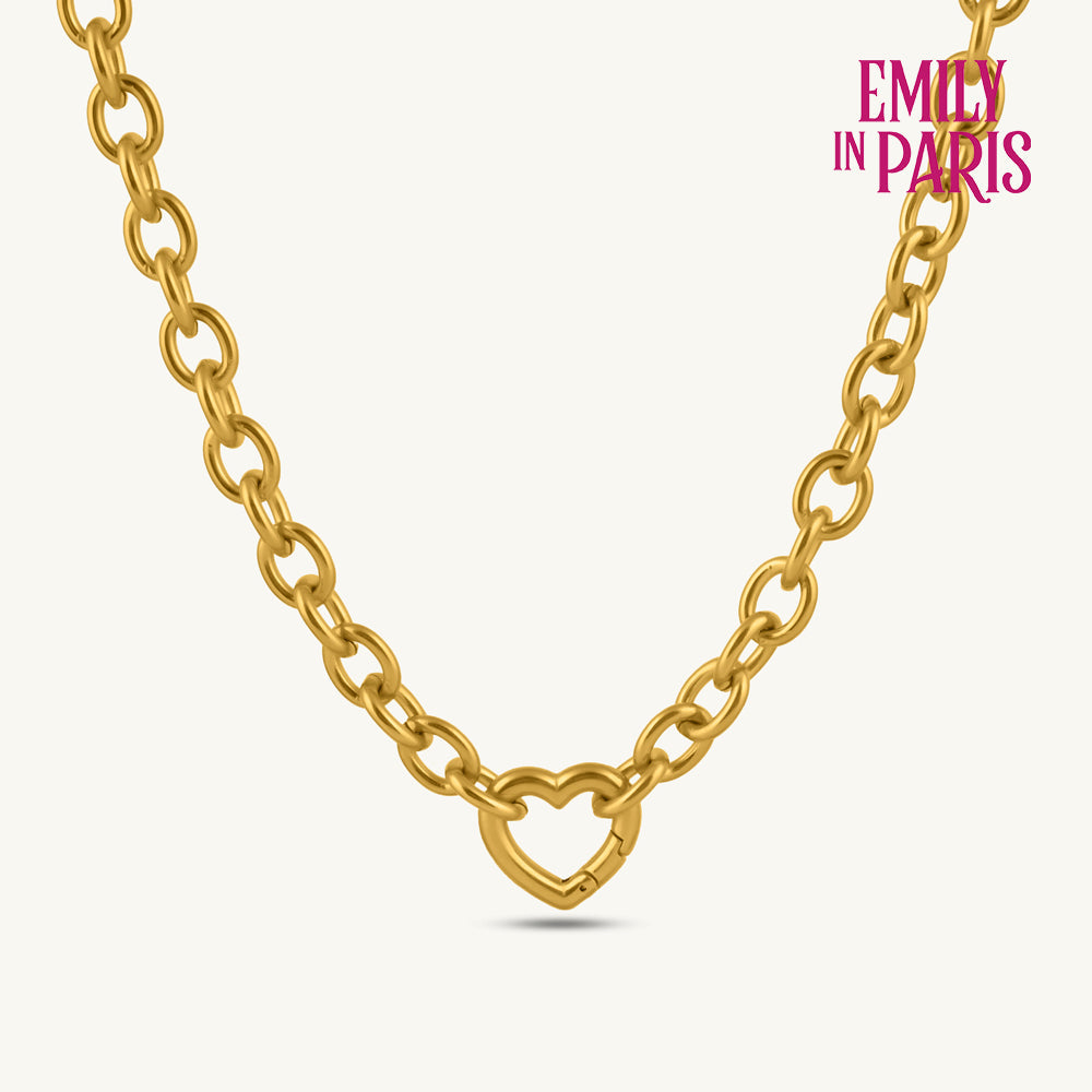 Bold Heart Link Necklace
