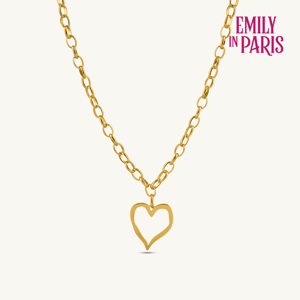Dainty Heart Charm Chain Necklace
