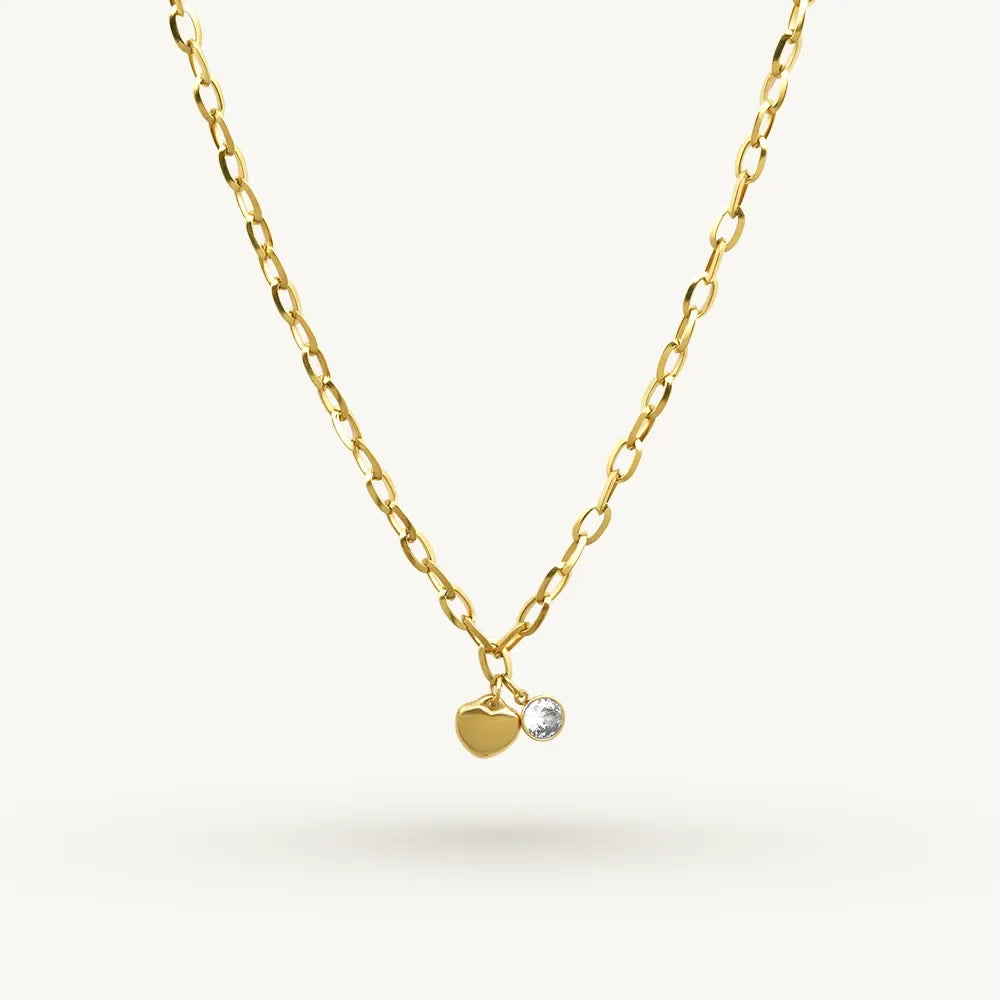Classic Mini Heart Chain Necklace