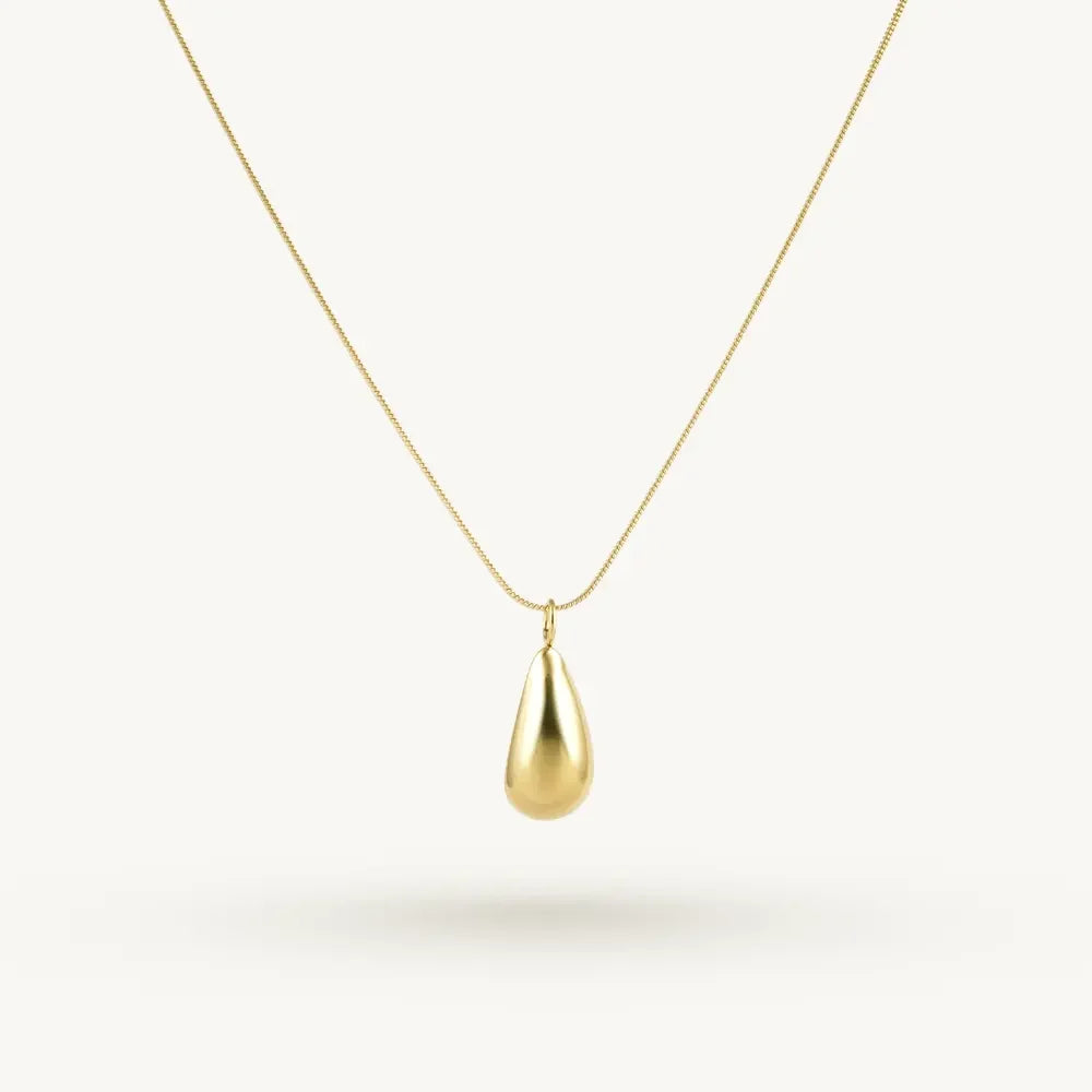 Solid Waterdrop Pendant Necklace