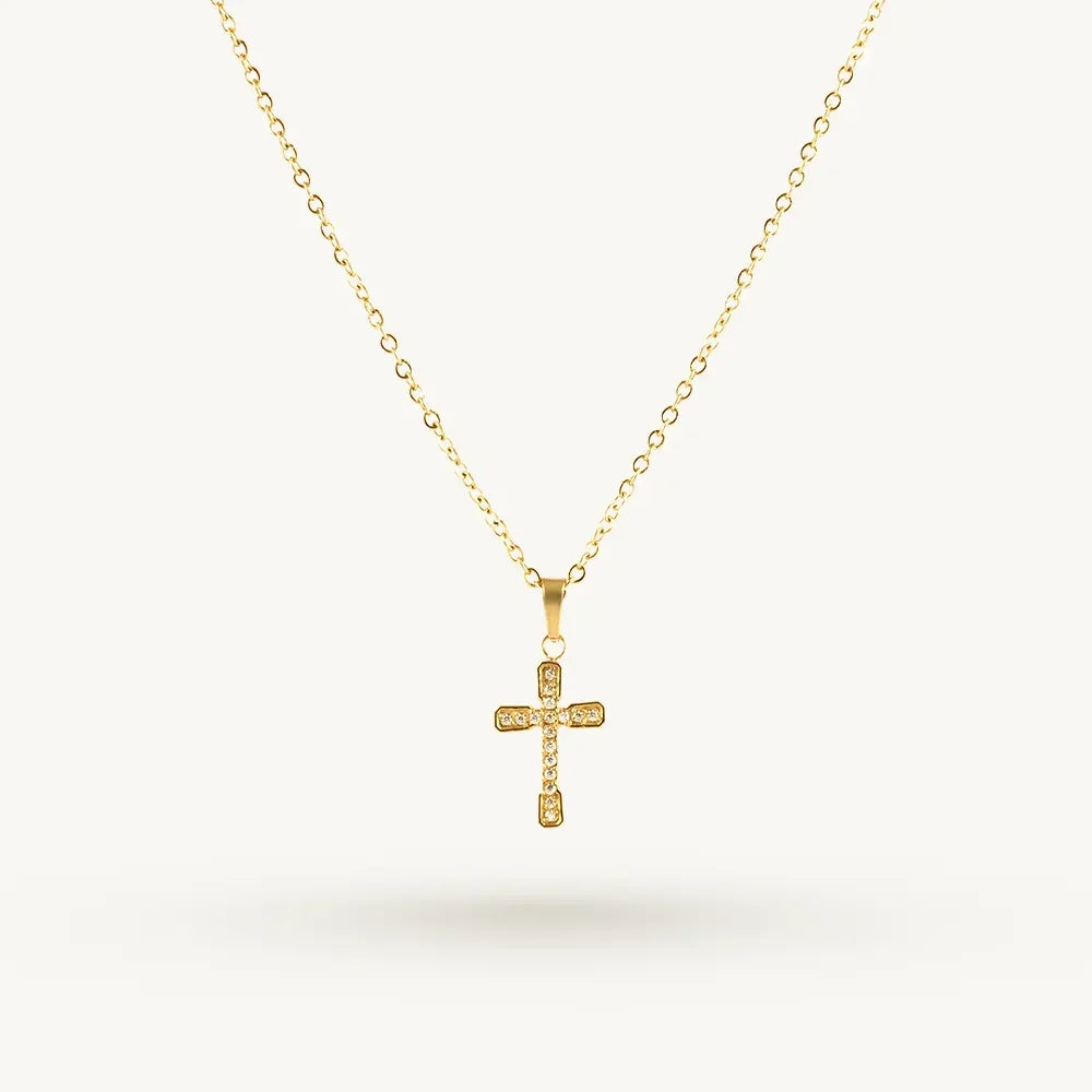 Nova Cross Charm Necklace