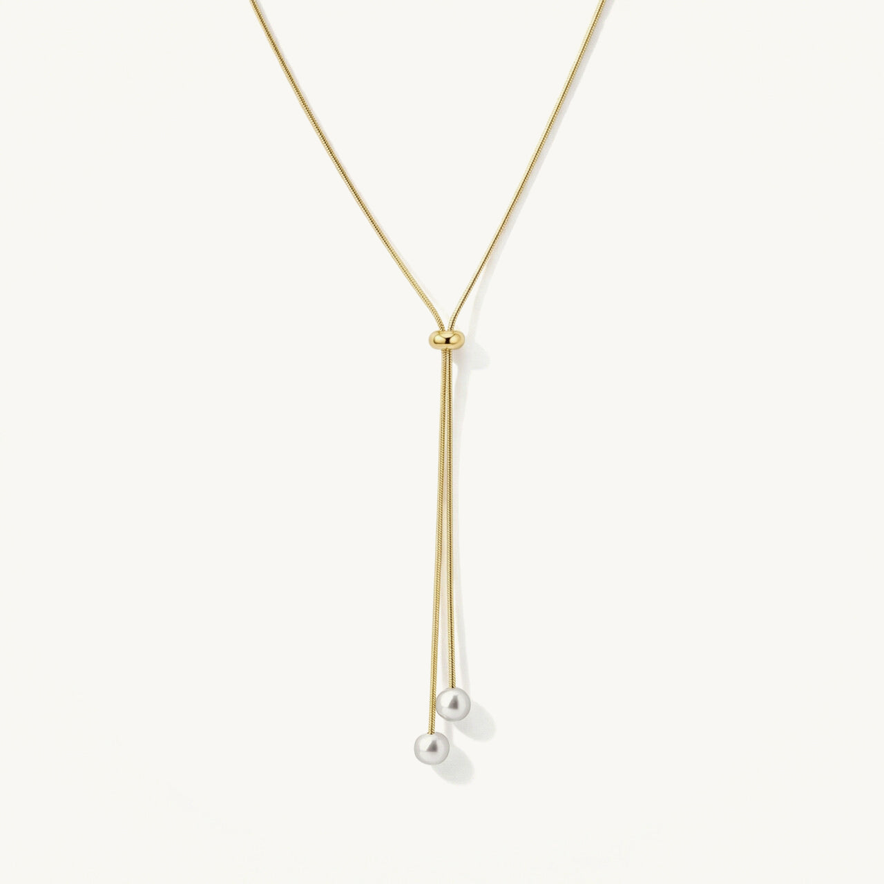 Cute Pearl Lariat Necklace