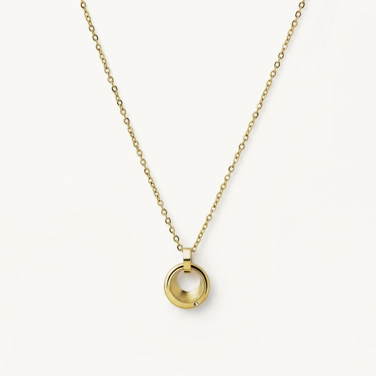 Circular Loop Pendant Necklace