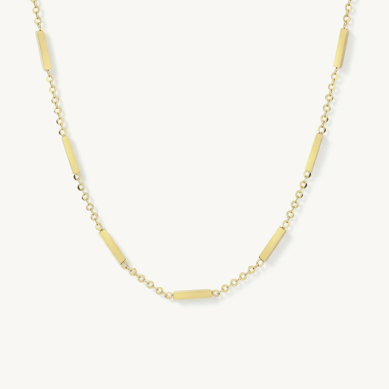 Solid Bar Chain Necklace
