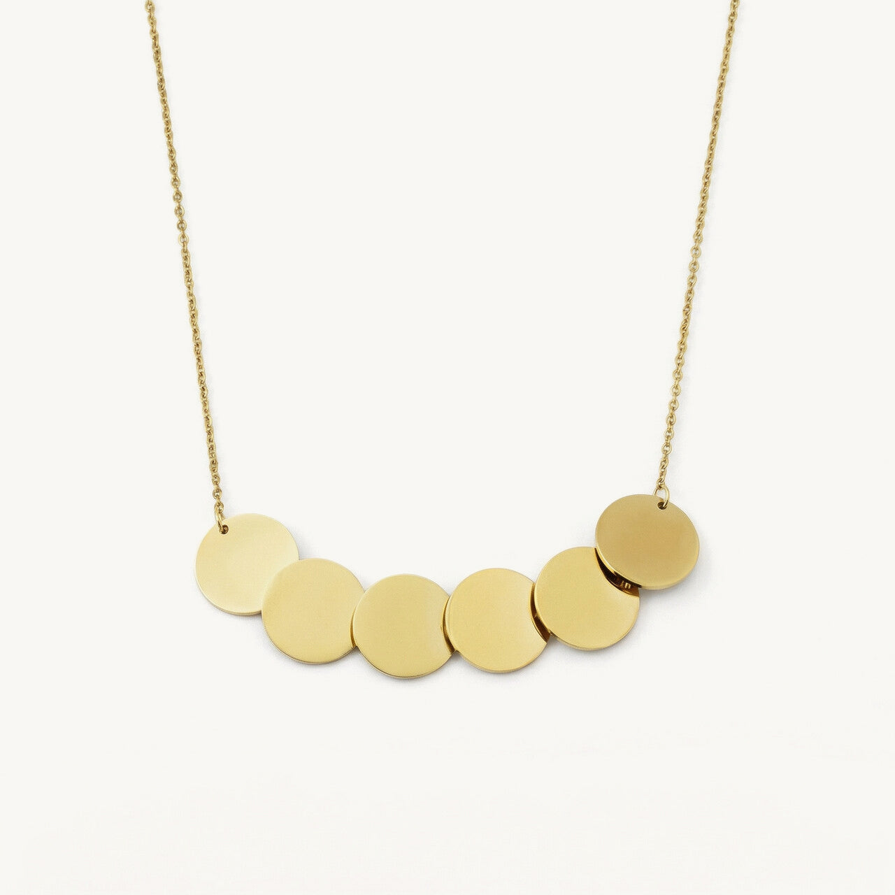 Flat Coin Chain Necklace