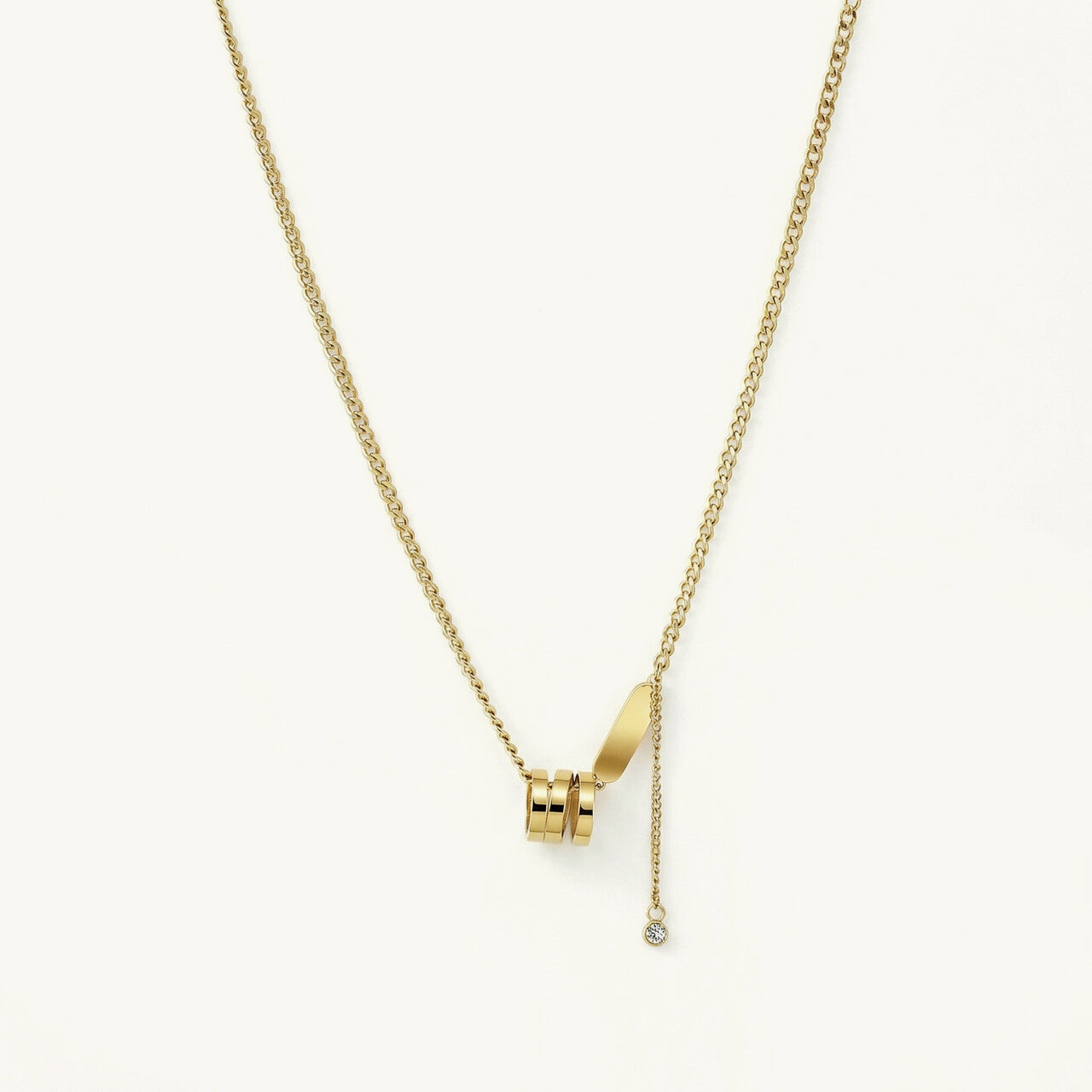 Swirl Cuban Chain Necklace