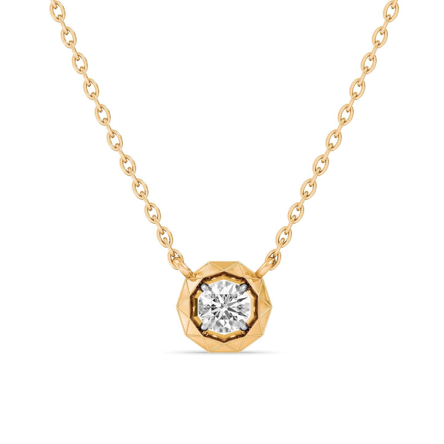 Orbit 9KT Gold Laboratory Grown Diamond Necklace