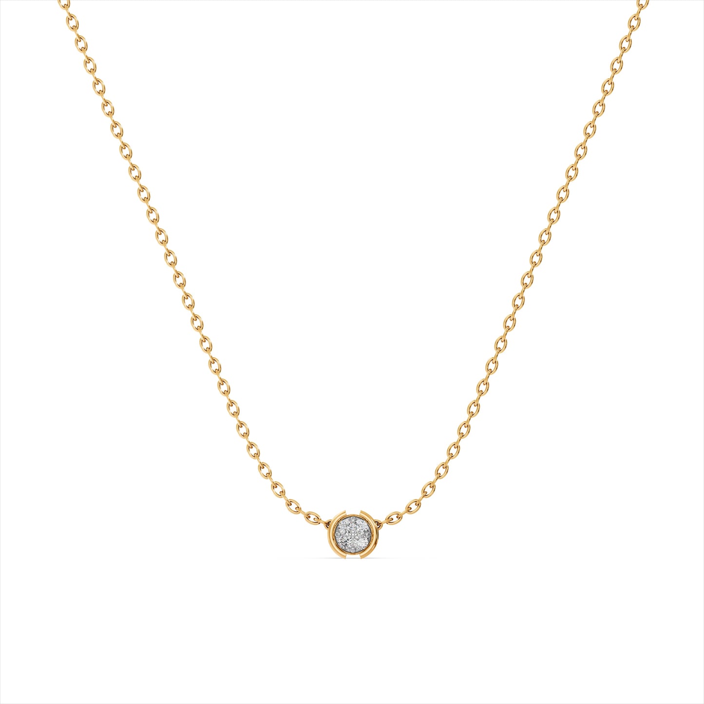 Eternal Frame 9KT Gold Laboratory Grown Diamond Necklace