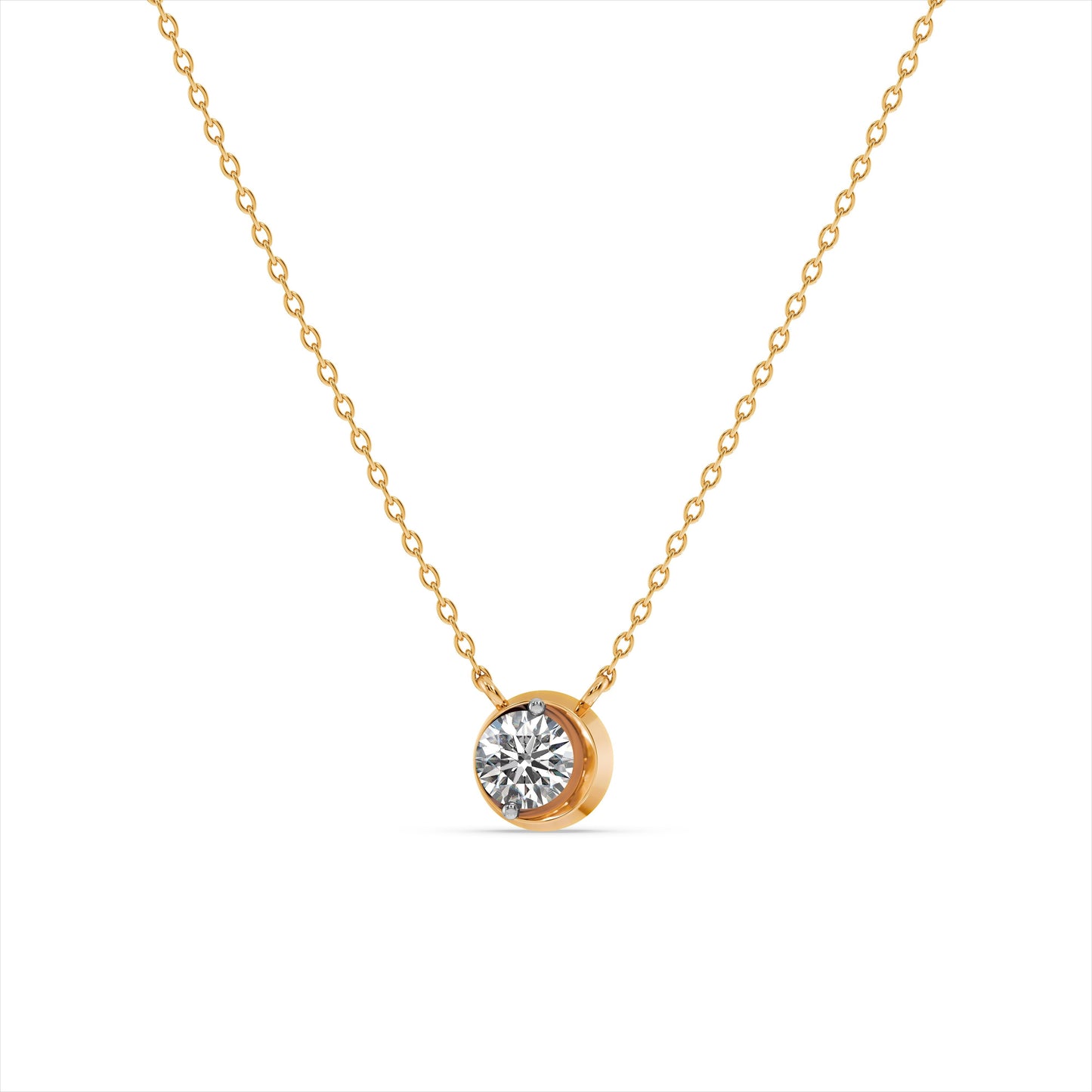 Prismatic 9KT Gold Laboratory Grown Diamond Necklace