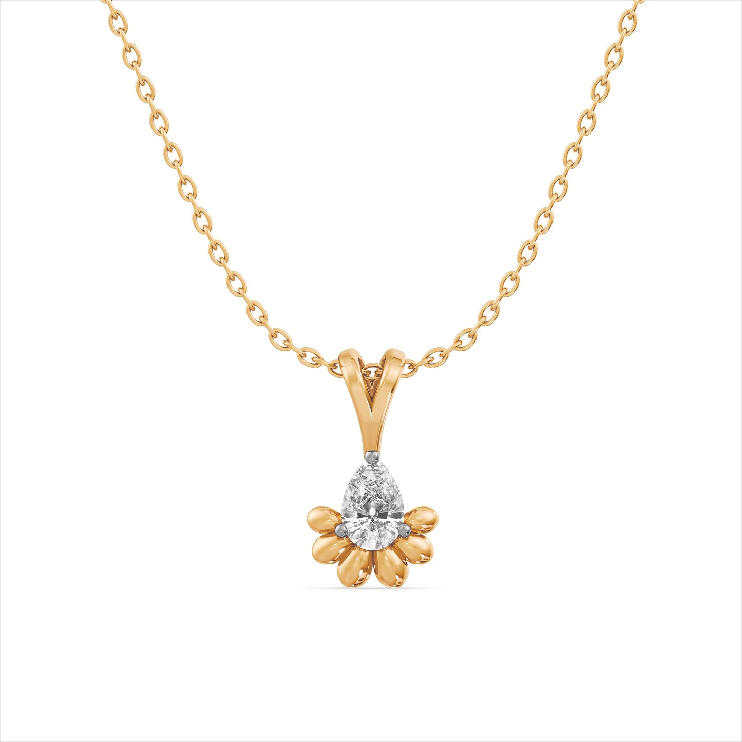 Daisy Glow 9KT Gold Laboratory Grown Diamond Necklace