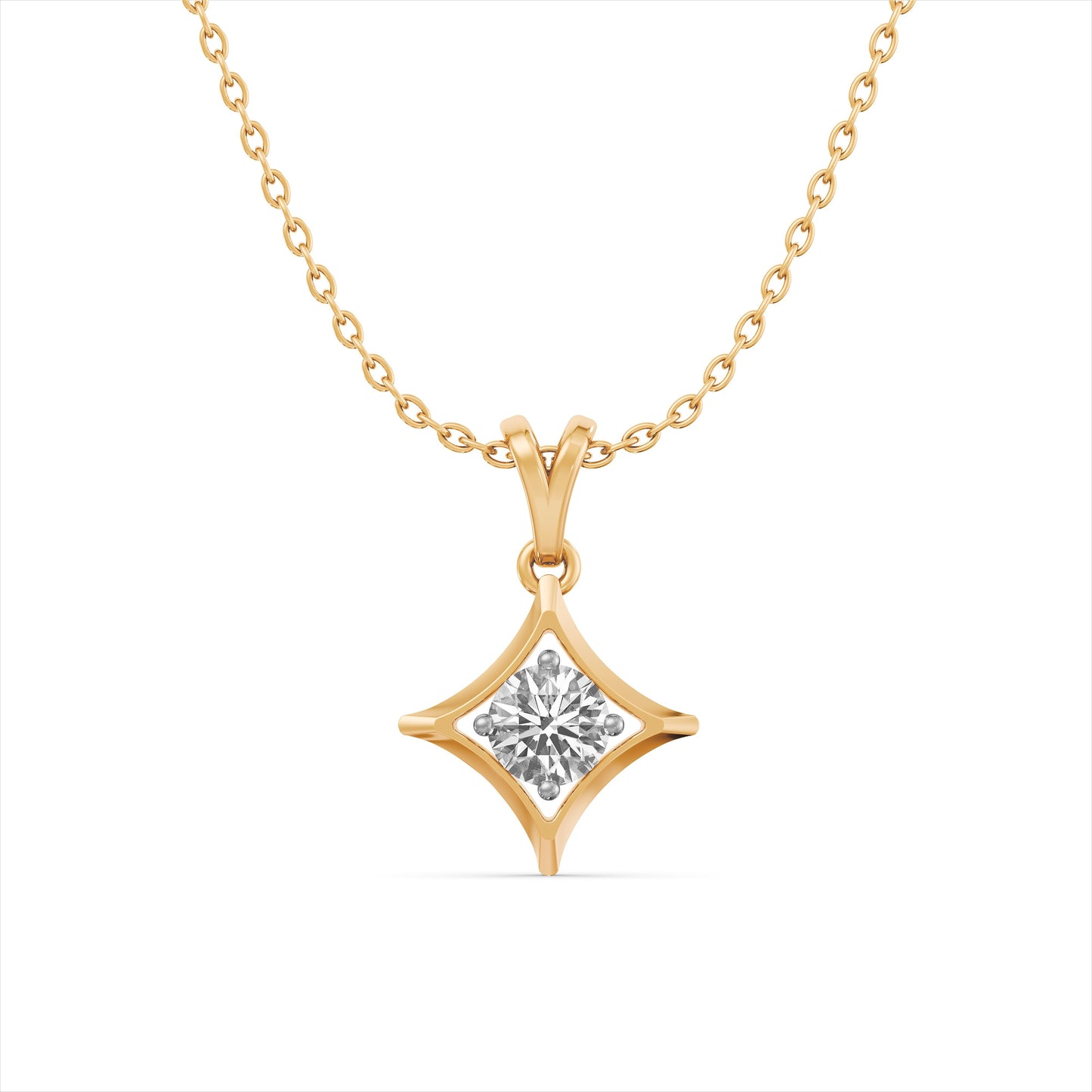 Celeste Sparkle 9KT Gold Laboratory Grown Diamond Necklace