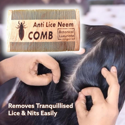 Botanical Luxuriate 100% Neem Wood Lice & Nits Comb