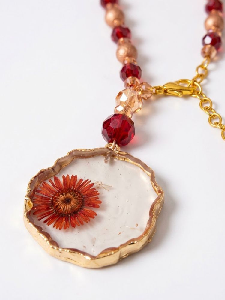 NVR Set of 2 Gold Toned Red Artificial Beads Bhaiya Bhabhi Rakhi With Roli Chawal Chandan