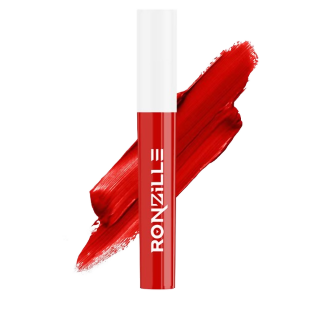 Ronzille Non Transfer Matte Liquid Lipstick Plus Lip Gloss - Reds And Maroons