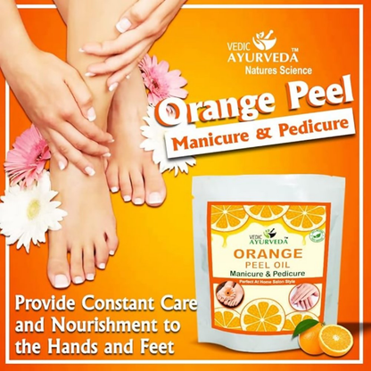 VedicAyurveda Manicure Pedicure Spa Kit Orange Peel Oil