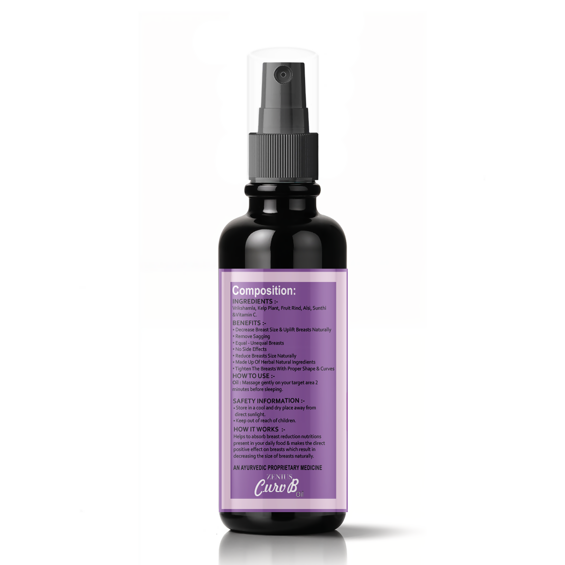 Zenius Curv B Oil for Breast Massage
