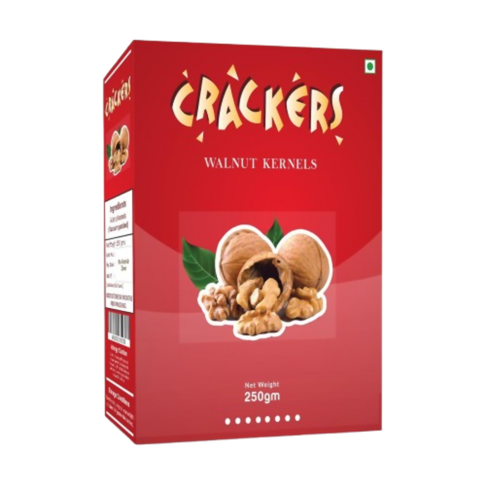 Go Crackers Kashmiri Brown Halves Dried Walnuts Kernels Without Shell