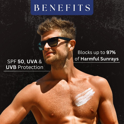 Amazing Earth Sunscreen for Men - SPF 50 Gel Cream