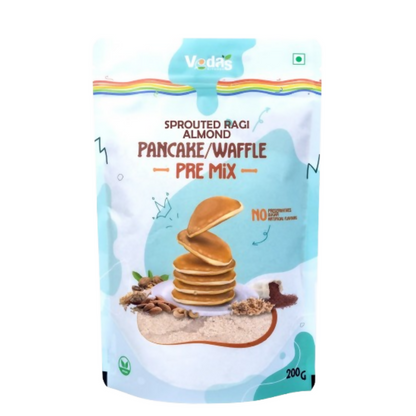 Vedas Kitchen Sprouted Ragi Almond Waffle/Pancake Premix