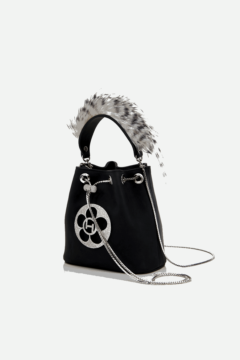 OH Quill Poppi Bucket Bag in Mystic Noir