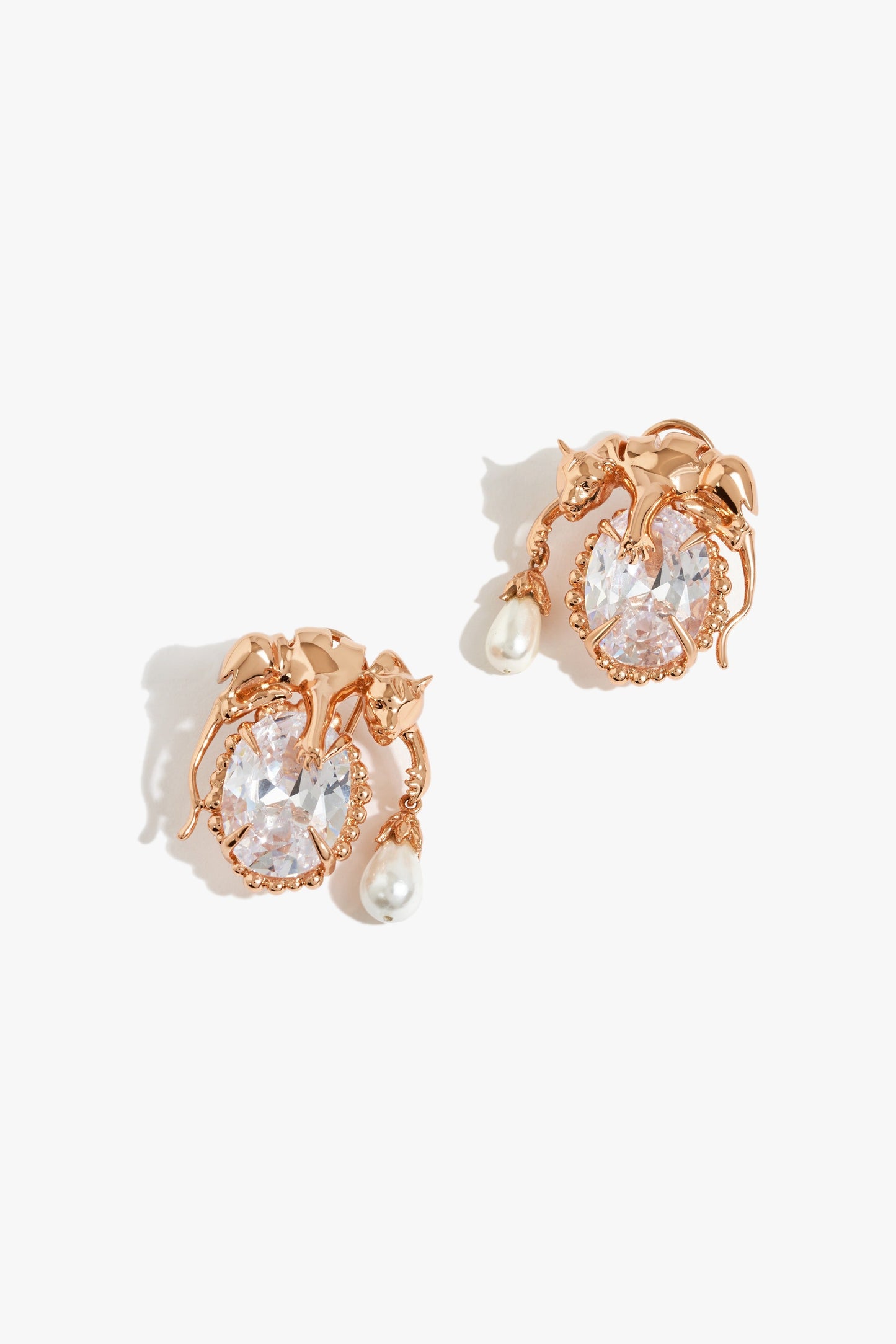 The Arch Leopard Drop Studs