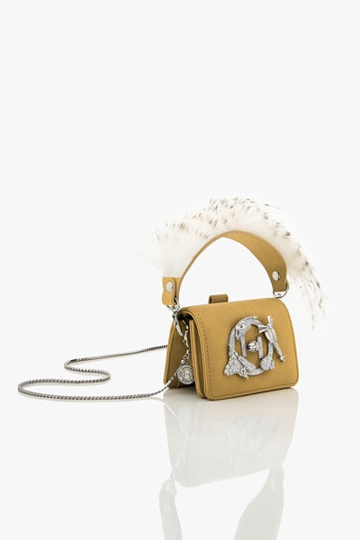 OH V Quill Furbie Handbag in Fawn Brown