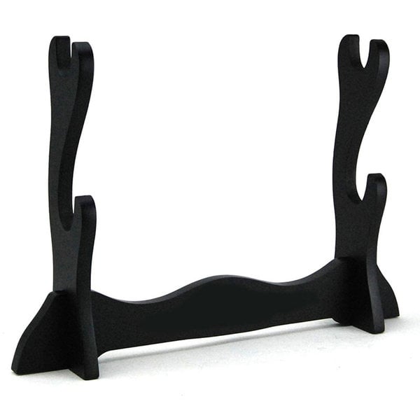 Katana Premium finish wooden 2 layered Black Stand | Deattachable