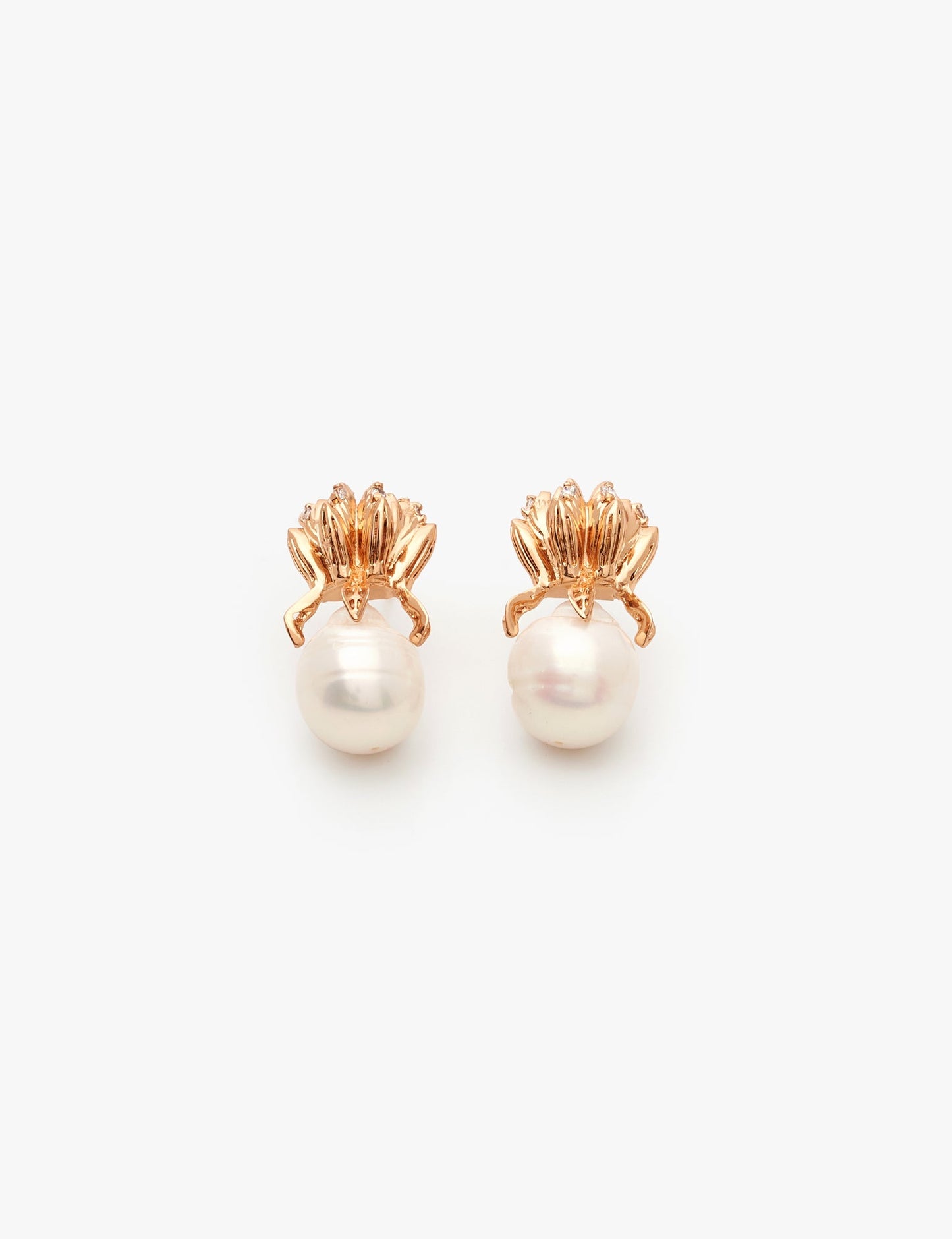 Pearl Lune Studs Earrings