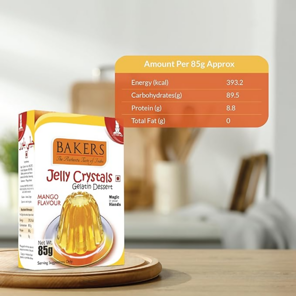 BAKERS Jelly Crystals (Gelatin Dessert) - Mango
