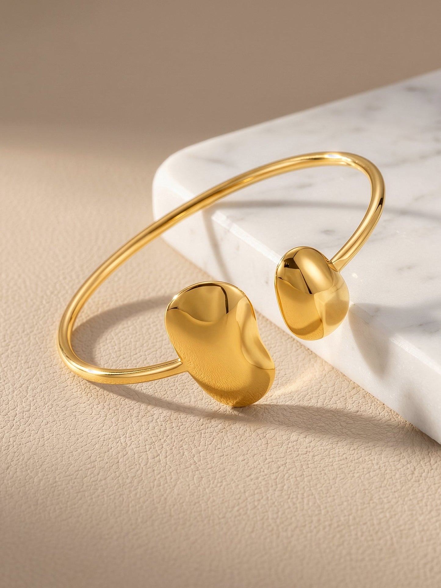 OnnMe by GIVA Off End Gold Plated Cuff Bracelet