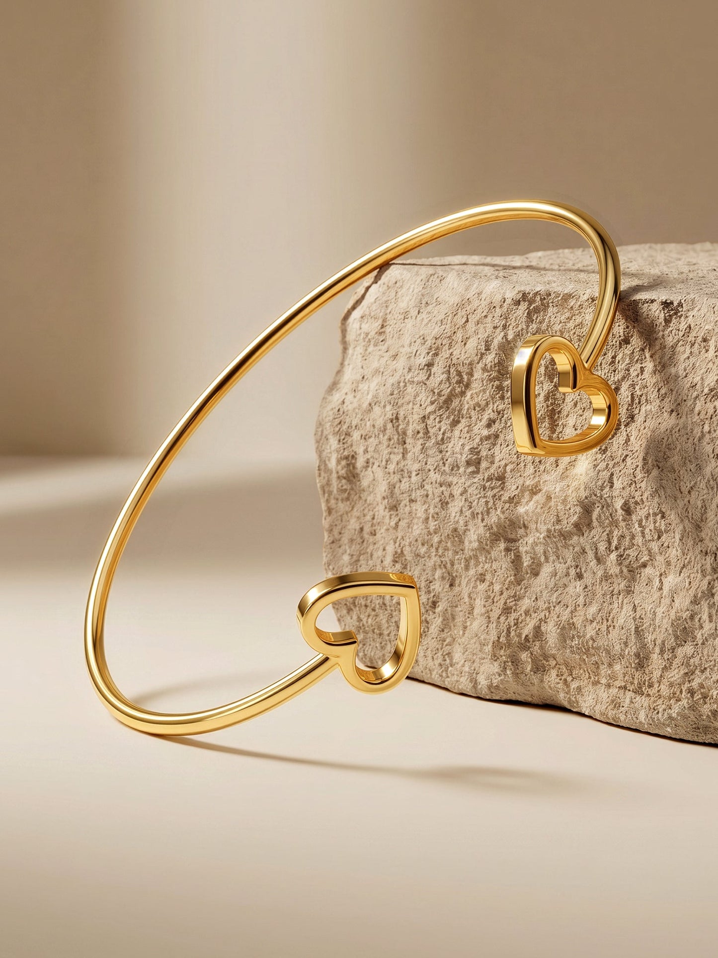 OnnMe by GIVA Love Loop Gold Plated Cuff Bracelet
