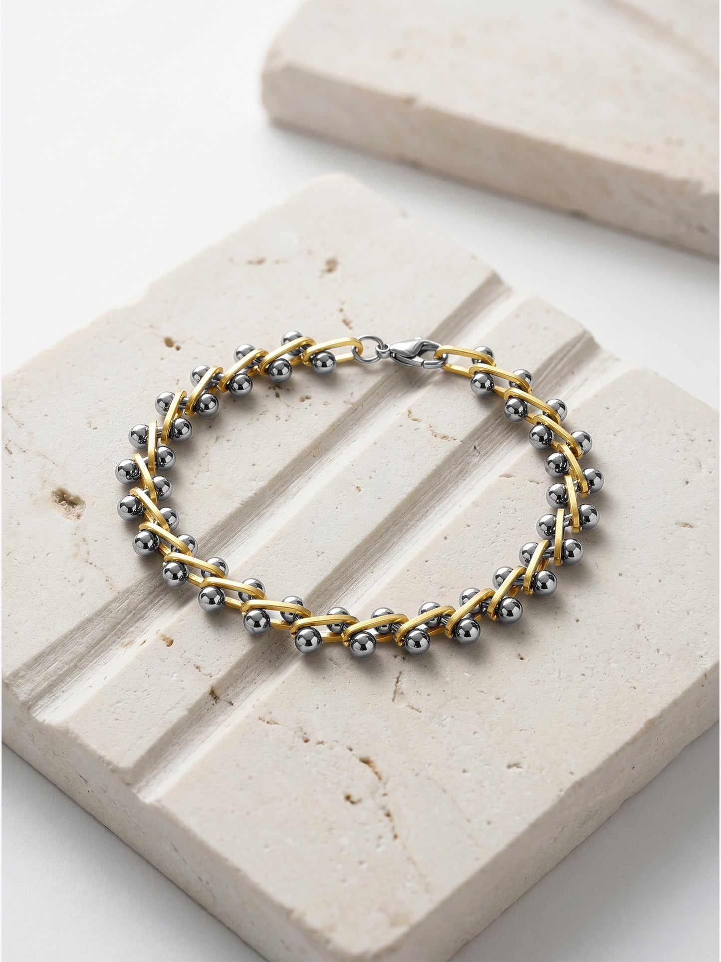 OnnMe by GIVA Noise Control Dual Tone Bracelet