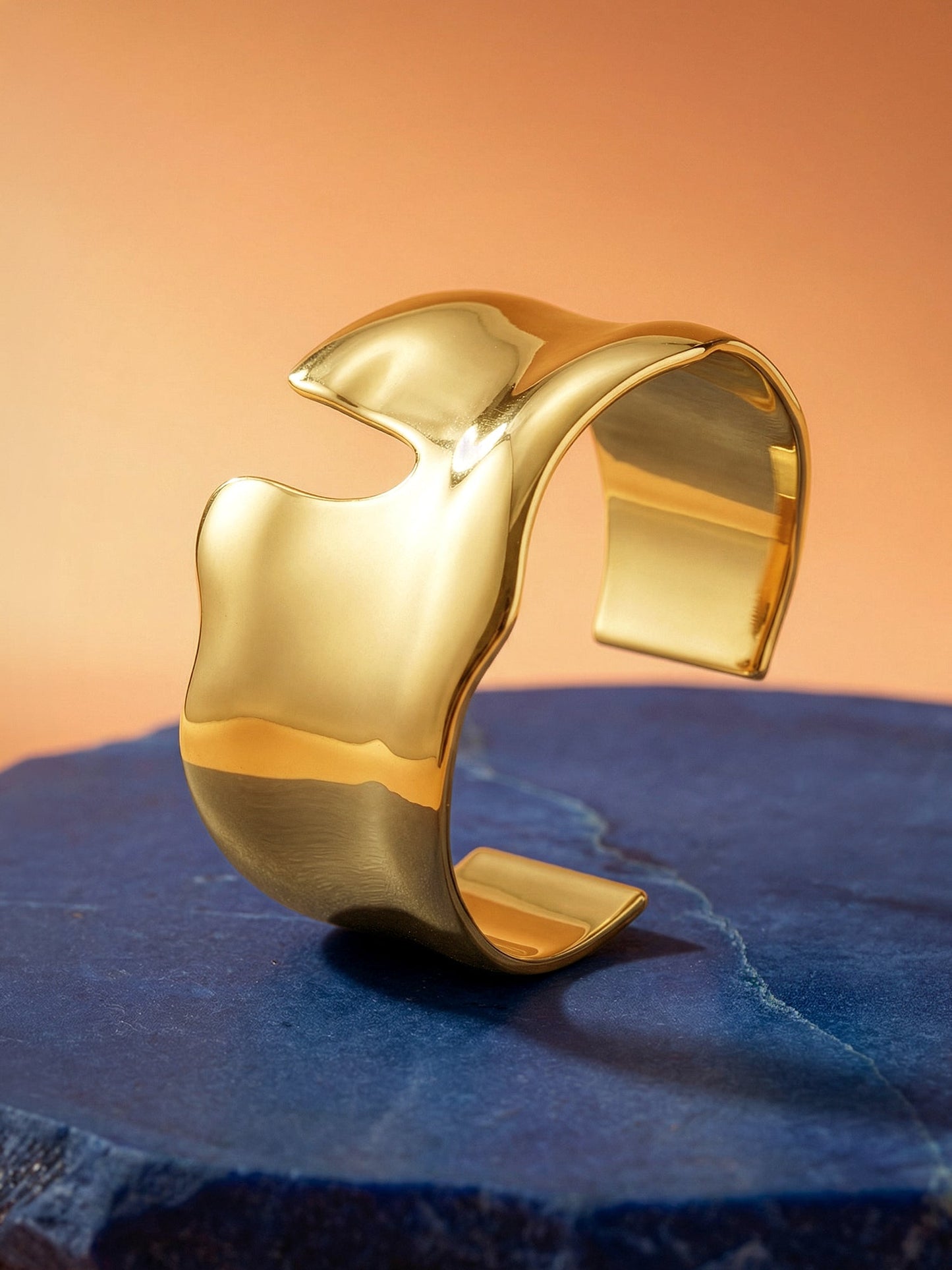 OnnMe by GIVA Sharp Mood Gold Plated Cuff Bracelet