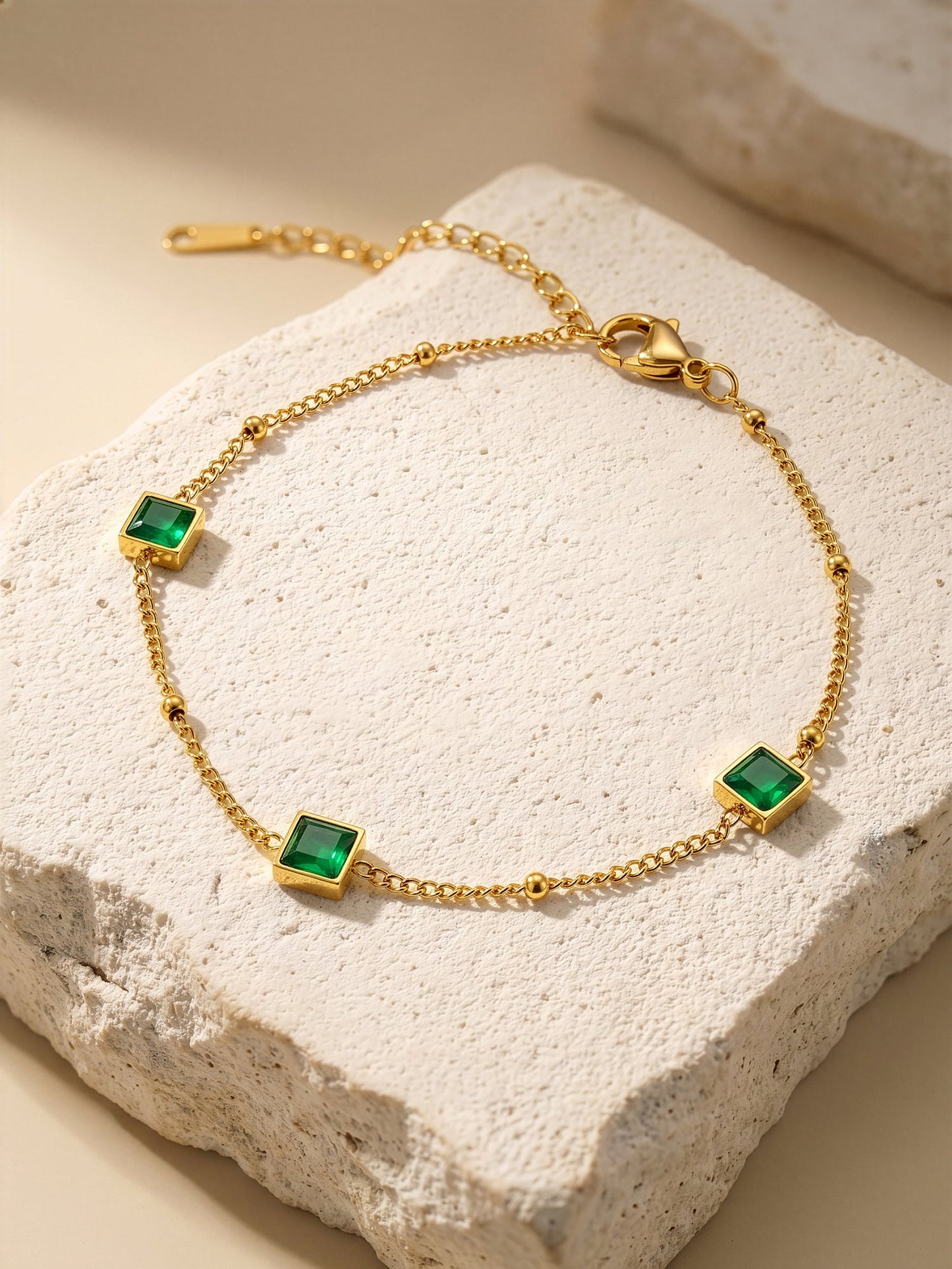 OnnMe by GIVA Pixel Pop Gold Plated Charm Bracelet