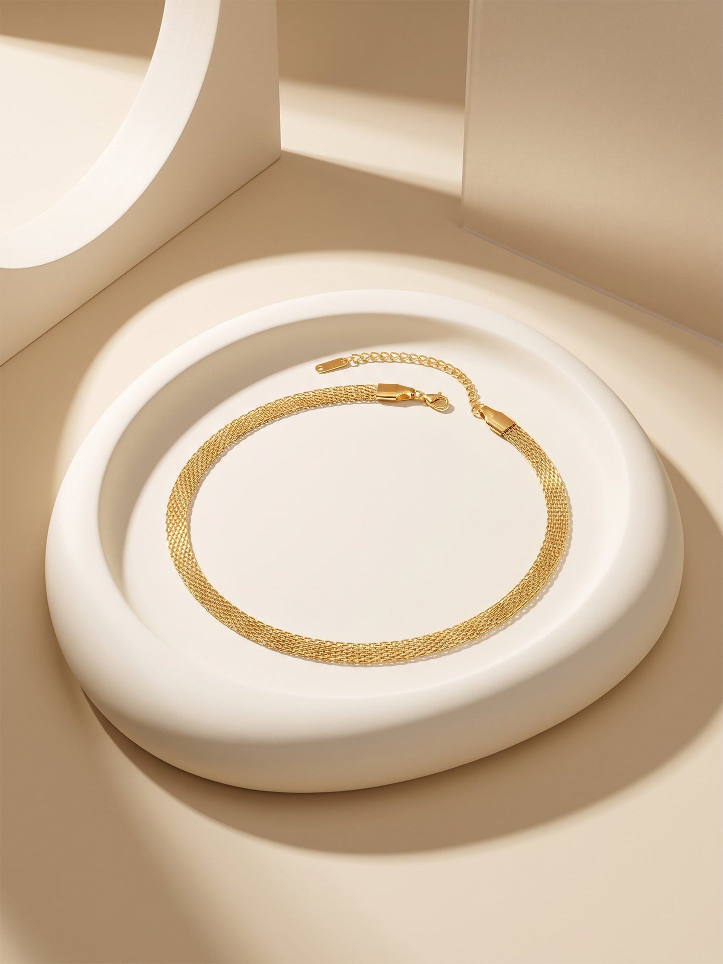 OnnMe by GIVA Stacked Signal Gold Plated Layered Bracelet