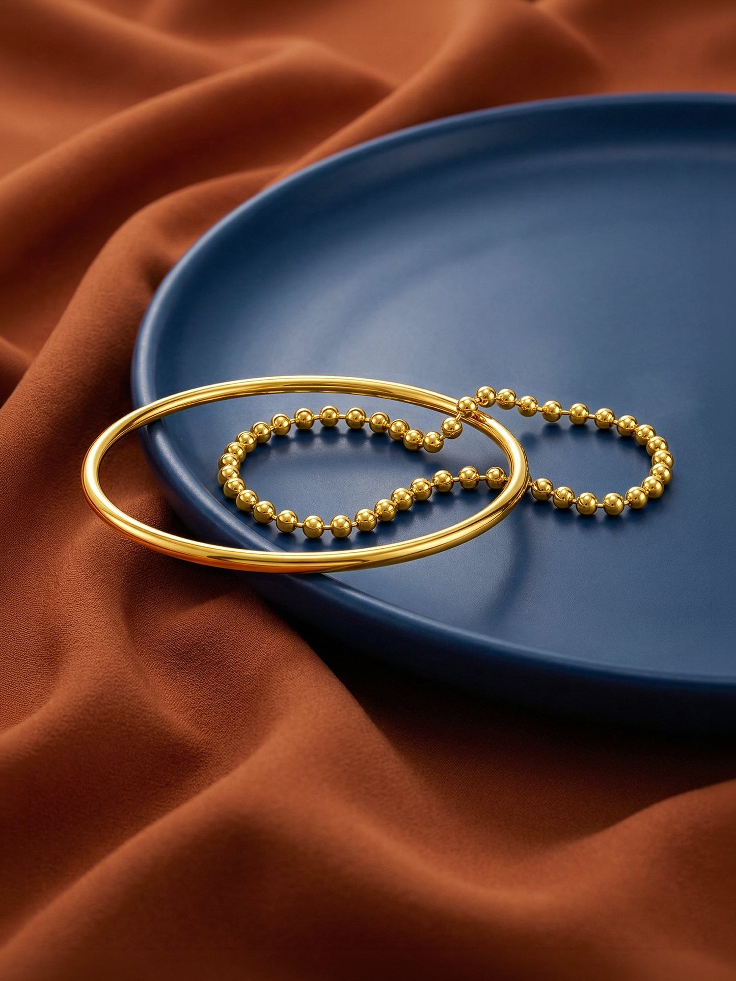 OnnMe by GIVA Duo Drip Gold Plated Bracelet