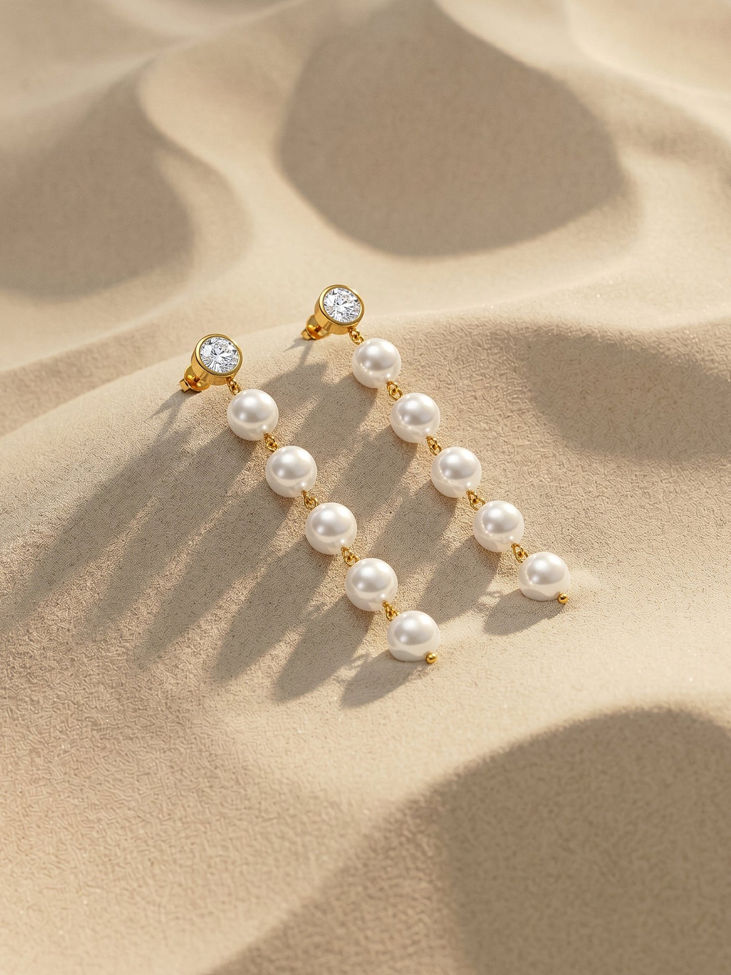 OnnMe by GIVA Gold Plated Moon Stack Danglers