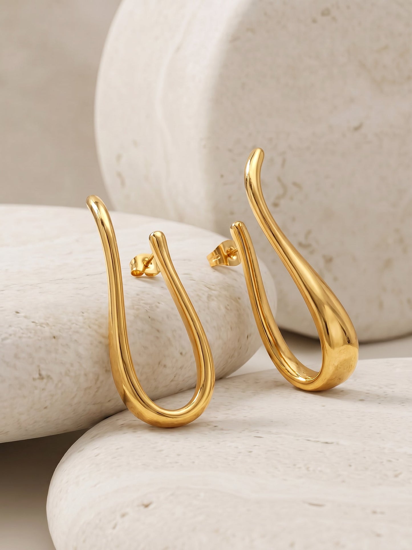 OnnMe by GIVA Looped In Gold Plated Earrings