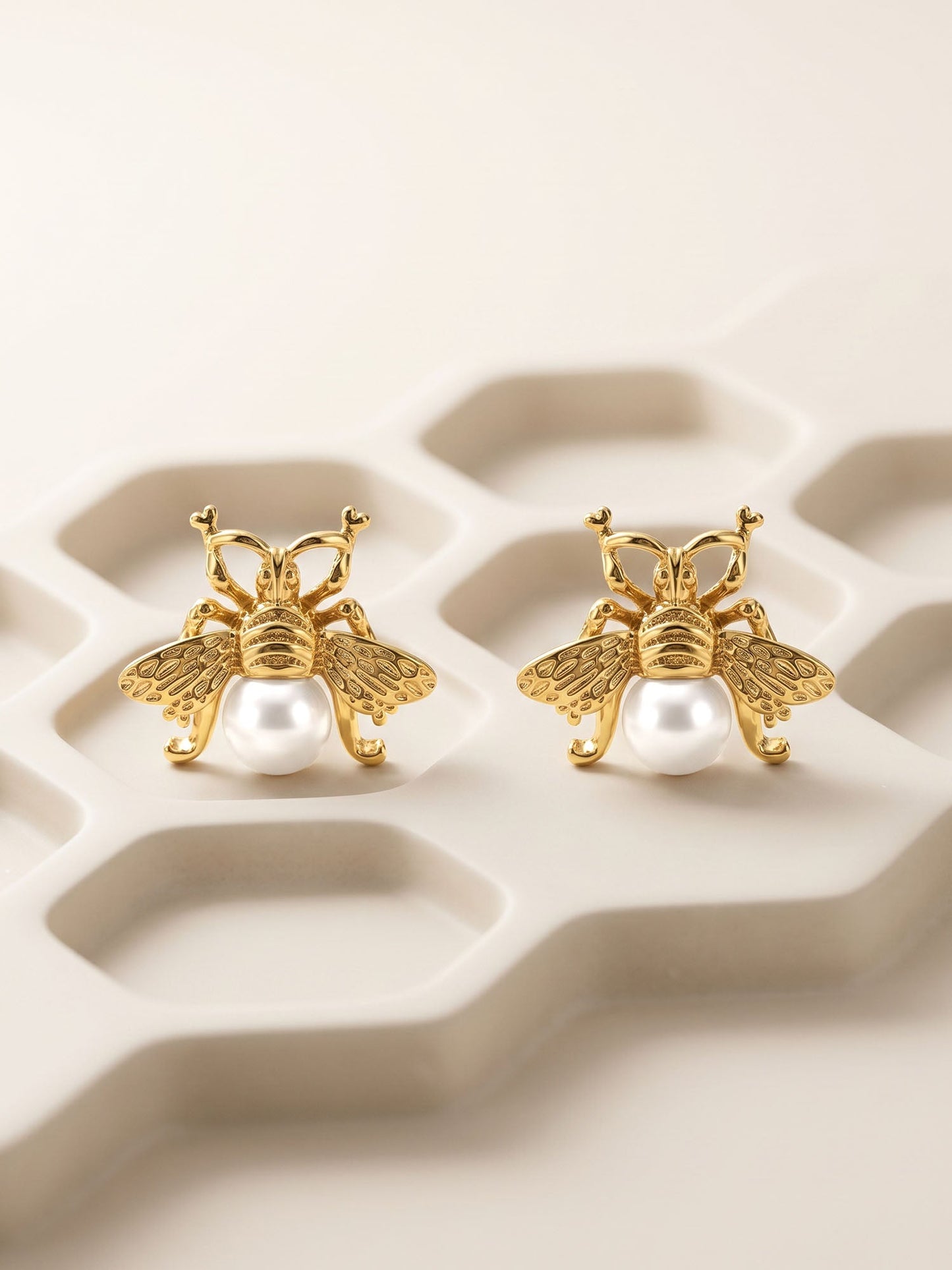 OnnMe by GIVA Petal Core Gold Plated Studs Earrings