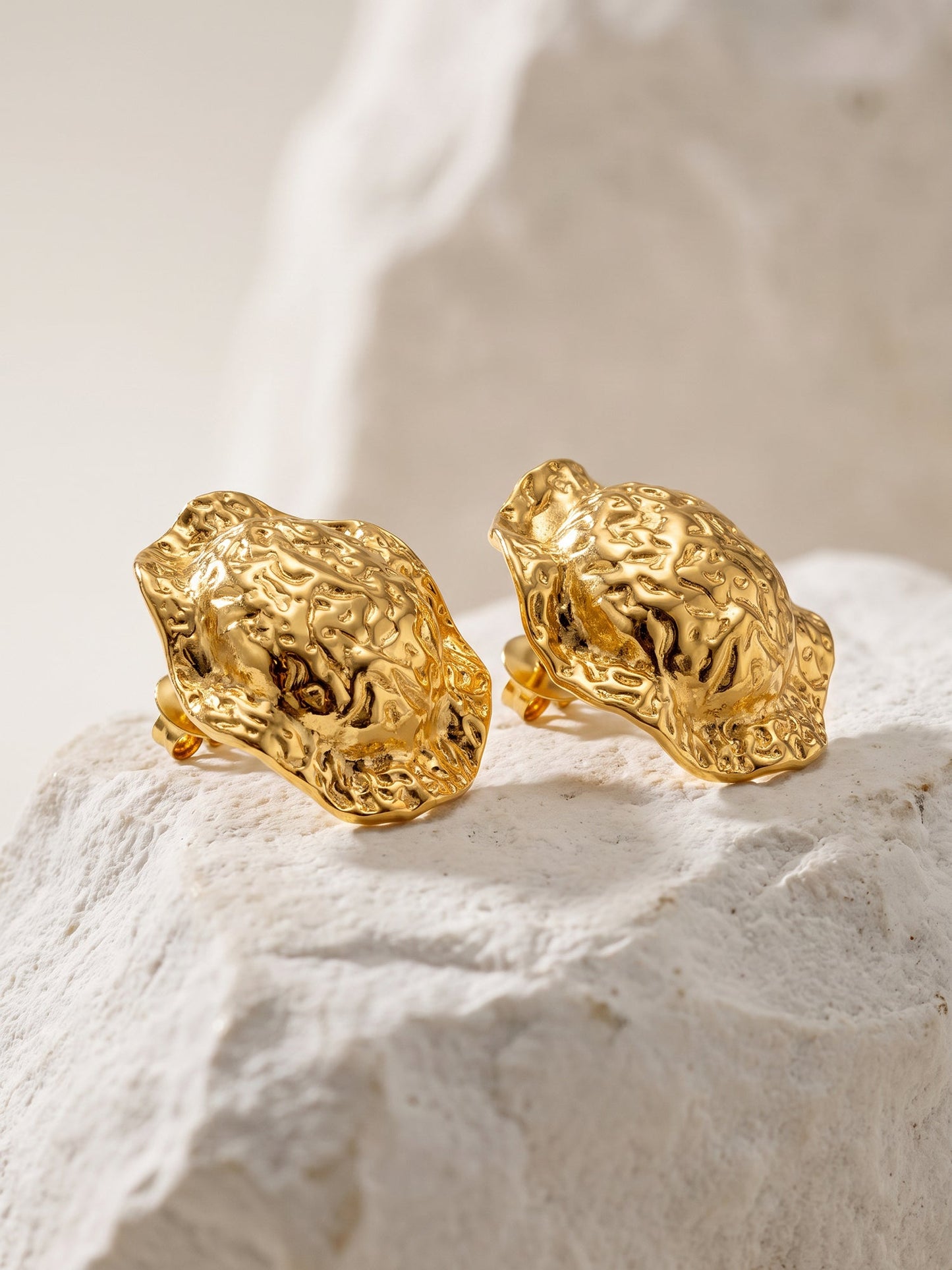 OnnMe by GIVA Coin Crush Gold Plated Earrings