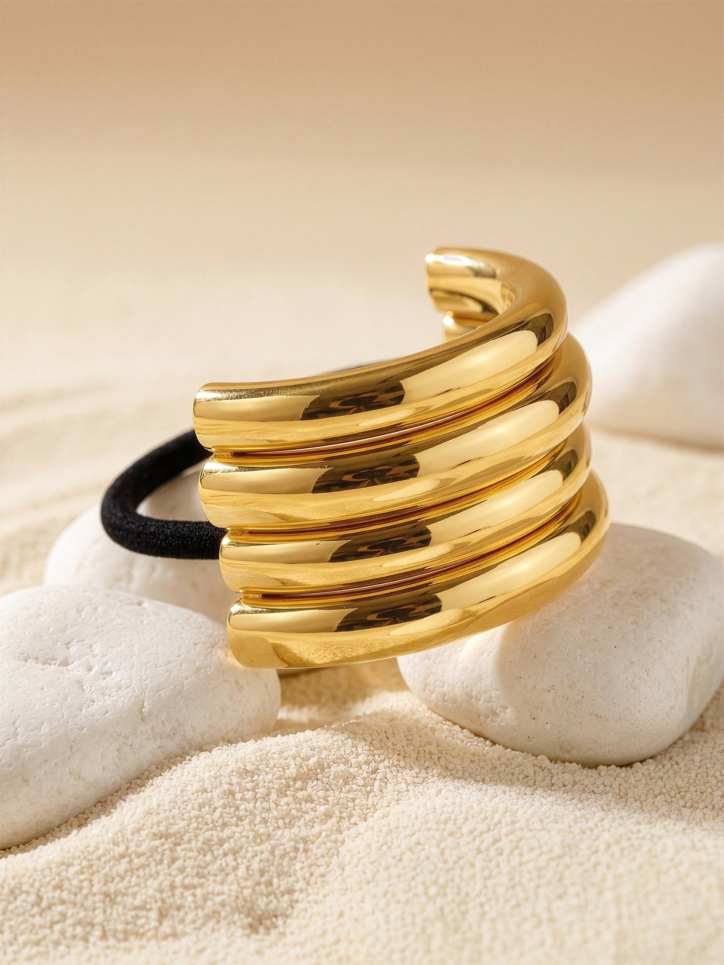 OnnMe by GIVA Triple Stack Gold Plated Hair Band